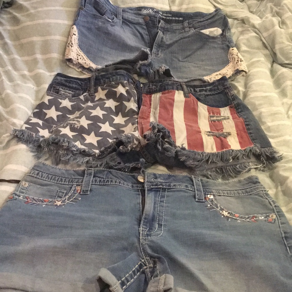 Three pairs of shorts size 16, selling together